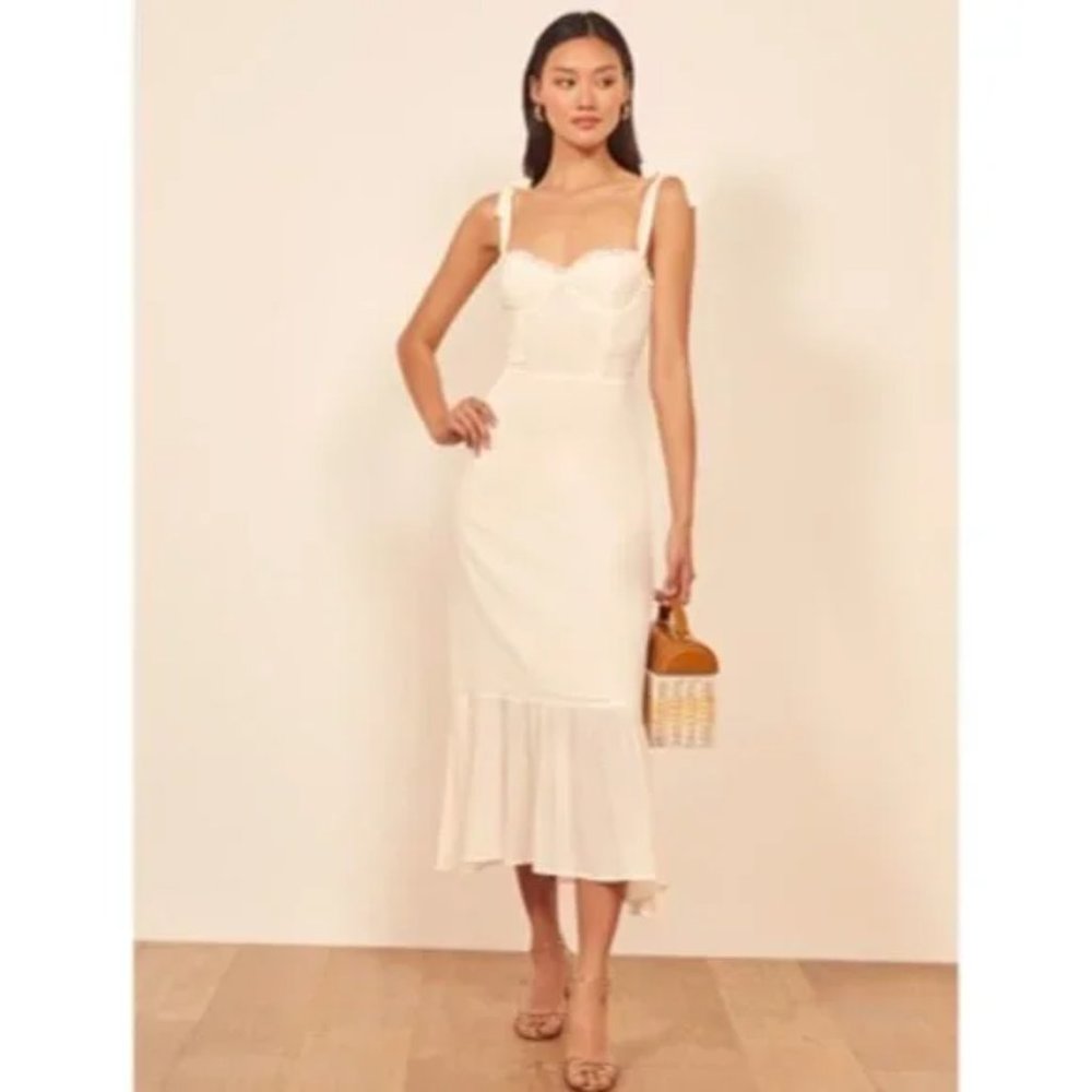 Reformation Nikita Dress | Ivory 🎉SALE🎀 NEW - Picture 14 of 16